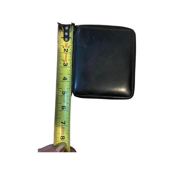 COMME DES GARÇONS ZIP AROUND LEATHER WALLET (DARK BLUE) - Picture 5 of 6